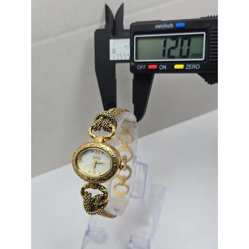 1928 Jewelry Womens Gold Tone Victorian Revival Classic Quartz Watch New Battery